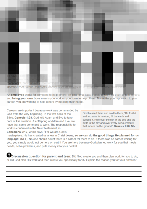 eBook: Parent & Teen Career Workbook (Conversation 1) - Image 4