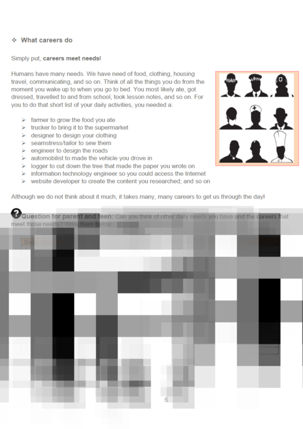 eBook: Parent & Teen Career Workbook (Conversation 1) - Image 5