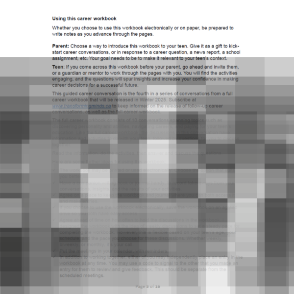 eBook: Parent & Teen Career Workbook (Conversation 4) - Image 4